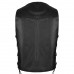 ARD Champs™ Black Cowhide Leather Classic Motorcycle Side Laces Biker/Club Vest
